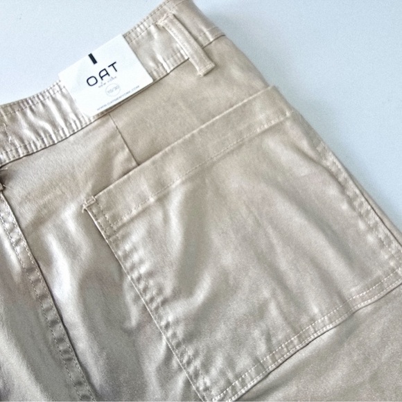 OAT New York High Rise Wide Leg Metallic Pants (BR666) - Picture 5 of 10